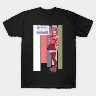 Who's She Texting T-Shirt